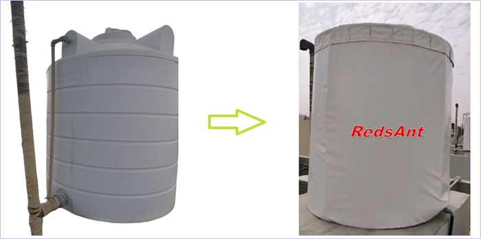 chaqueta de aislamiento del tanque de agua
