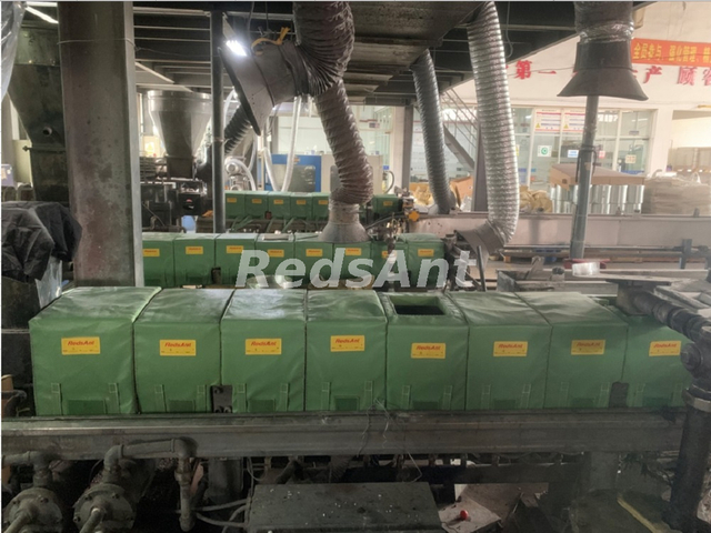 Manta de aislamiento térmico para barril de extrusores para ahorro de energía