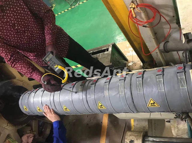Manta aislante de aerogel de alto ahorro de energía RedsAnt para máquinas de inyección, máquinas de extrusión, máquinas de película soplada
