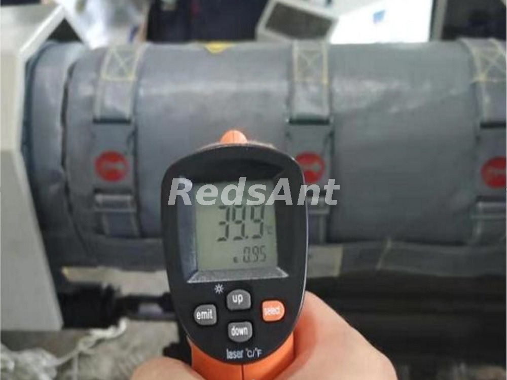 Manta de aislamiento térmico de alta temperatura RedsAnt en máquina de moldeo por inyección Chen Hsong 120T