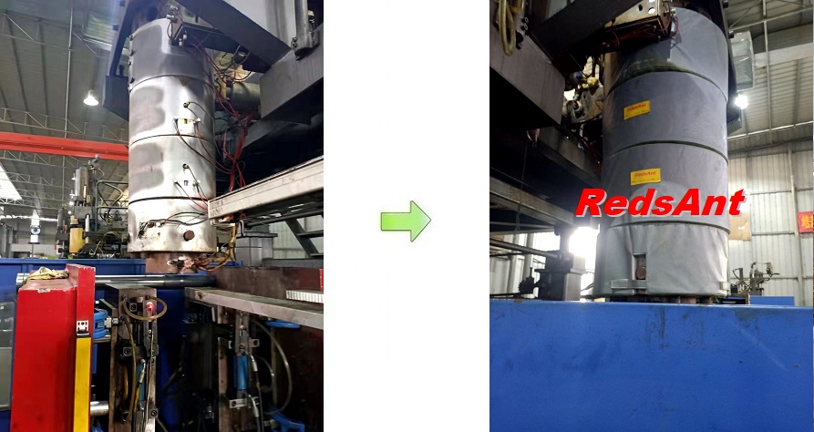 Chaqueta de aislamiento del calentador para máquina de plástico